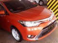 Orange Toyota Vios 2016 Sedan at Automatic  for sale in Manila-0