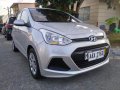 Silver Hyundai Grand i10 2015 Hatchback at Automatic  for sale in Manila-9