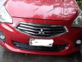 Red Mitsubishi Mirage 2015 for sale in Manila-0