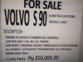 Beige Volvo S90 for sale in Manila-8
