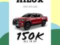 150 K ALL-IN DOWNPAYMENT! HILUX 2020-0