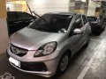 Silver Honda Brio 2015 Hatchback-4