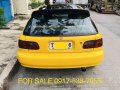 Yellow Honda Civic 1992 for sale in Pasay-2