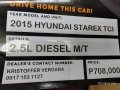 RUSH sale! Silver 2015 Hyundai Starex MPV cheap price-5