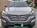 Grey Hyundai Santa Fe 2013 for sale in Manila-9