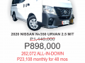 2020 NISSAN NV350 URVAN 2.5L 15STRS MT-0