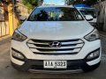 Pearl White Hyundai Santa Fe 2015 for sale in Automatic-4