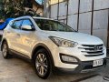 Pearl White Hyundai Santa Fe 2015 for sale in Automatic-1