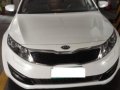 Pearl White Kia Optima 2014 for sale in Manila-7