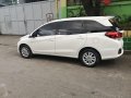 Pearl White Honda Mobilio 2016 for sale in Antipolo-0