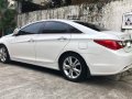 Pearl White Hyundai Sonata 2011 for sale in Quezon-6