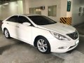 Pearl White Hyundai Sonata 2011 for sale in Quezon-0