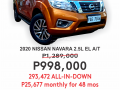 2020 NISSAN NAVARA CALIBRE EL A/T Automatic-0