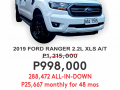 2019 FORD RANGER 2.2L XLS AUTOMATIC Transmission-0