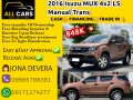 2016 Isuzu MUX 4x2 LS m/t
On-line price: 848,000 👩JONA DE VERA  
09565798381Viber-0