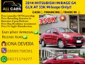 2014 MITSUBISHI MIRAGE G4 GLX AT 
33K Mileage Only!! 📞👩s. JONA (09565798381-Viber)-0