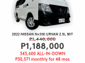 2022 NISSAN NV350 URVAN 2.5L MT-0