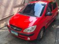 Red 2010 Hyundai Getz Hatchback Manual Transmission from 1st owner in Quezon City for sale-0