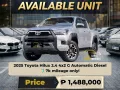 2025 Toyota Hilux 2.4 4x2 G AT 📣252K All in DP 🔥𝐉𝐄𝐒𝐒𝐄𝐍 𝐌𝐄𝐍𝐃𝐎𝐙𝐀🙋‍♂️☎️  09279850198-0