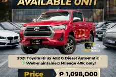 2021 Toyota Hilux 4x2 G Diesel Automatic 🔥𝐉𝐄𝐒𝐒𝐄𝐍 𝐌𝐄𝐍𝐃𝐎𝐙𝐀🙋‍♂️☎️  09279850198
