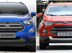 Spot the changes side-by-side: Ford EcoSport 2018 vs 2017