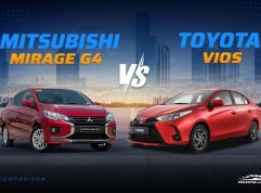 2022 Mitsubishi Mirage G4 vs Toyota Vios Comparison: Spec Sheet Battle 