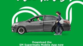 SM in collaboration with Grab to give mall-goers free and discounted rides. 