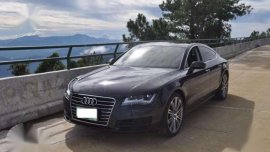 Audi A7 2012 TFSi V6 gasoline engine in midnight black