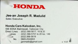 Fast Approval Fast Processing of ORCR Here at Honda Cars Kalookan