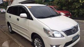 2013 Toyota Innova G - Diesel - MT - Fresh Original Paint Pearl White