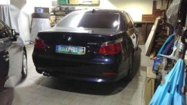 BMW 525i Navy Blue with Black Leather Interior Pristine