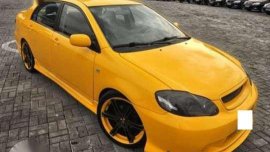 2003 Toyota Corolla Altis Yellow For Sale