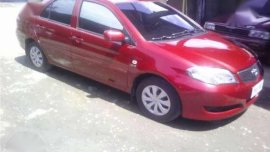 Toyota Vios E Red 2007 Manual for sale