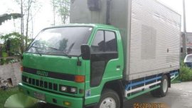 Isuzu Elf npr Aluminum Van Green for sale