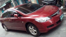 Honda Civic 2008 Red Manual For Sale