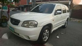 2004 Mazda Tribute White AT For Sale