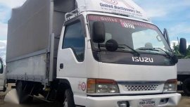 4HJ1 Isuzu Elf Canvass Cloth Wingvan with Power Lifter 16pt5ft Japan