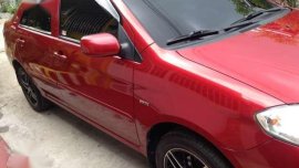 Toyota Vios 2005 RED MT For Sale