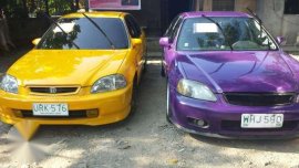 For sale Honda Civic yellow 97 