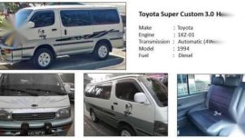 Toyota Super Custom 3.0 Hi-Ace Van