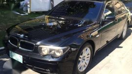 BMW 745i AT 2002 Black For Sale