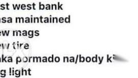 Assum e Balance Toyota Wigo E 2016