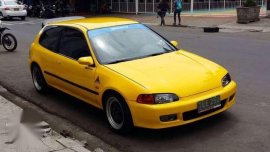 Honda Civic EG SR3 Hatchback Yellow