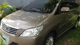 2012 Toyota Innova G Beige For Sale