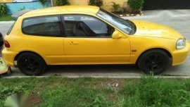 Honda Civic Hatchback 1992 Yellow 