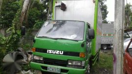 Isuzu Elf NKR 14ft Aluminum Van Green