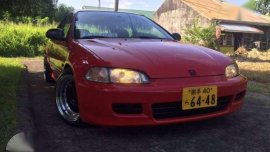 1992 Honda Civic Hatchback Red For Sale