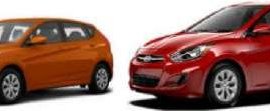 brand new hyundai accent hatchback and tucson