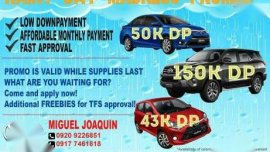 JULY Rainy Day Promo for Wigo Vios and Fortuner