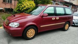 Kia Sedona 2.9 Turbo 2002 Red AT 